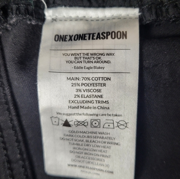 One Teaspoon Freebirds ll High Waist Skinny Jeans Raw Hem Black 28 - Picture 9 of 13